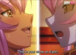 Грудастая инопланетянка трахается с нимфом Anime Hentai